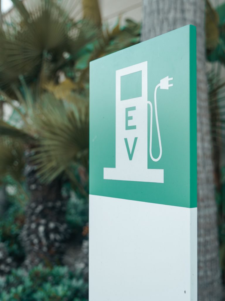 EV motorcycle charging station