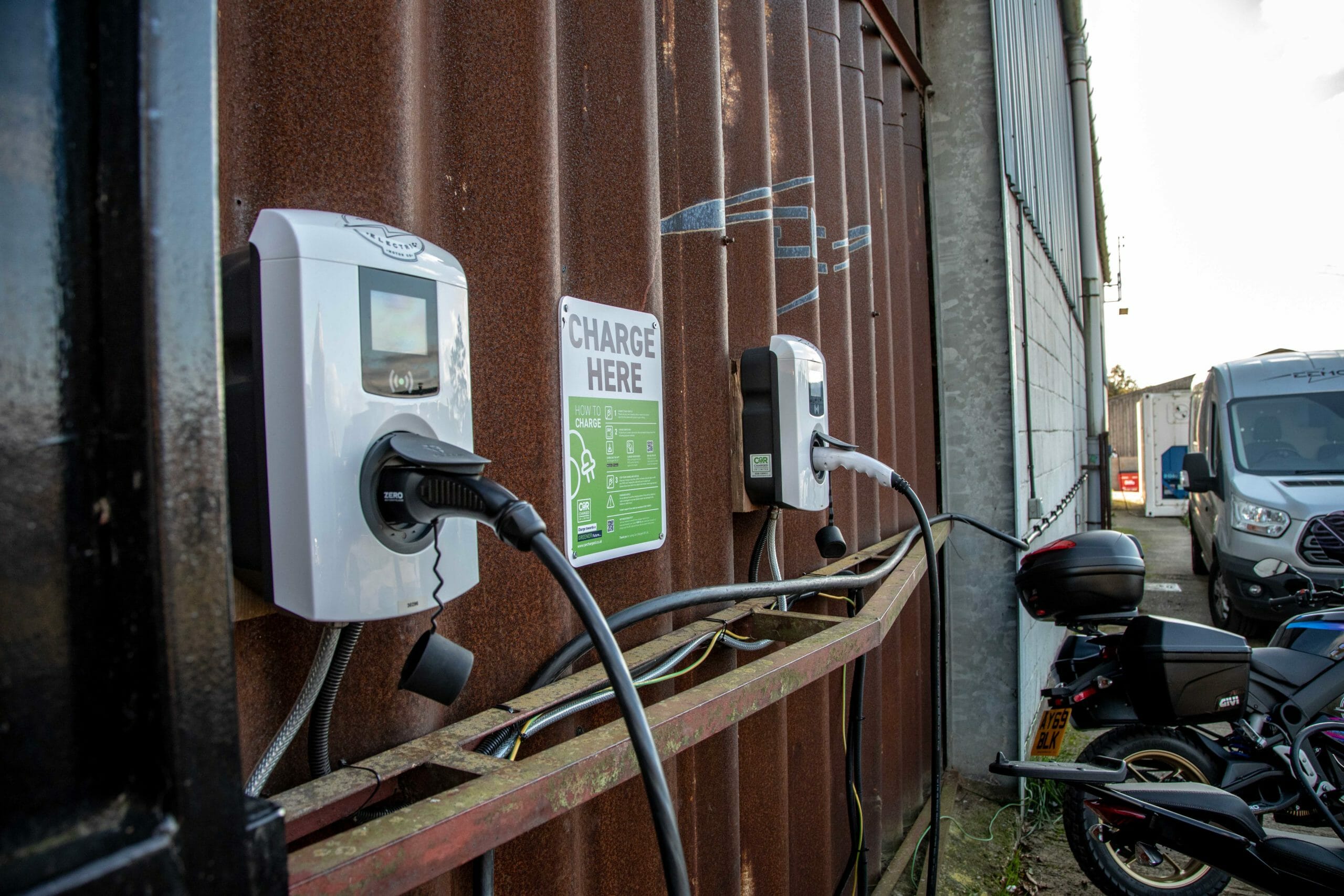 How to charge an electric motorbike