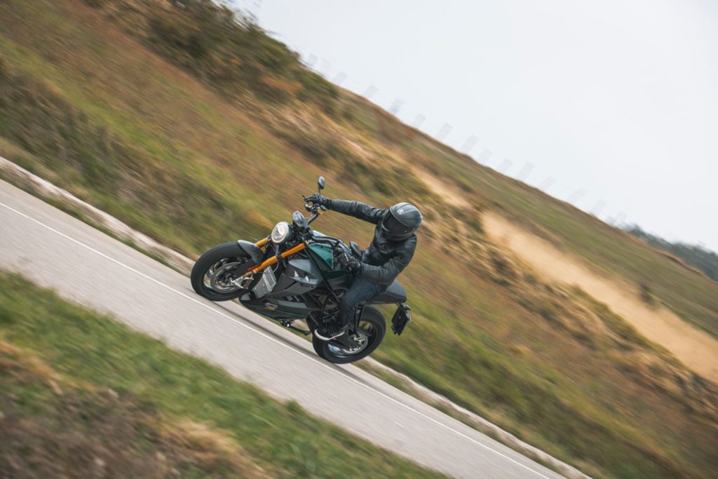 Energica EsseEsse9+ RS riding up mountains